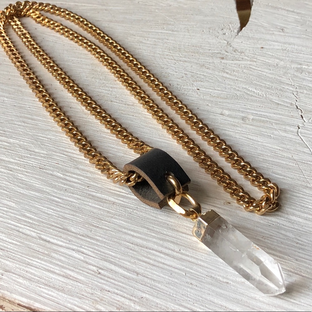 Beltshazzar Jewels Crystal Point Drop Necklace